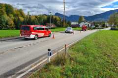 Simulierte Unfallstelle